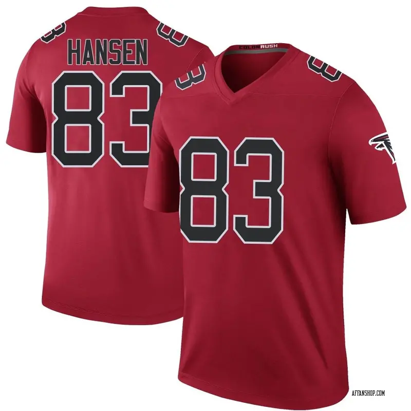 Men's Chad Hansen Atlanta Falcons Color Rush Jersey - Legend Red Big & Tall  - Atlanta Store