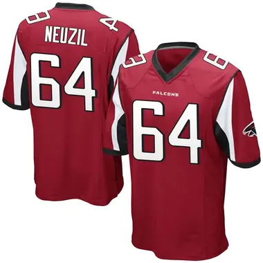 Men's Ryan Neuzil Atlanta Falcons Team Color Jersey - Game Red